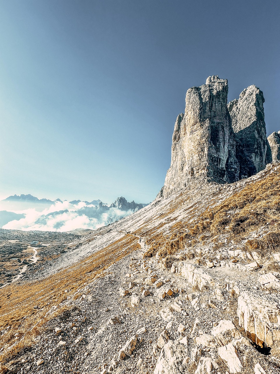 dolomites, alpine, mountains, nature, landscape, italy, drei zinnen, tre cime di lavaredo